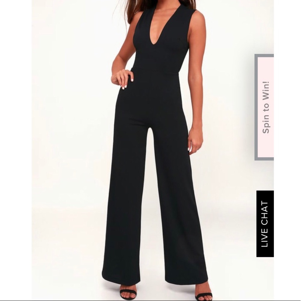 Black backless jumper
